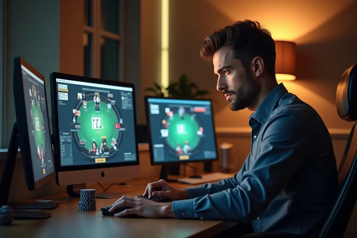 person dominate online poker