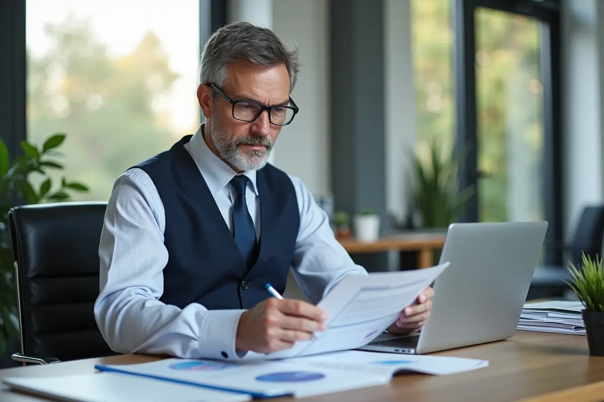 business owner reviewing insurance coverage options for protection