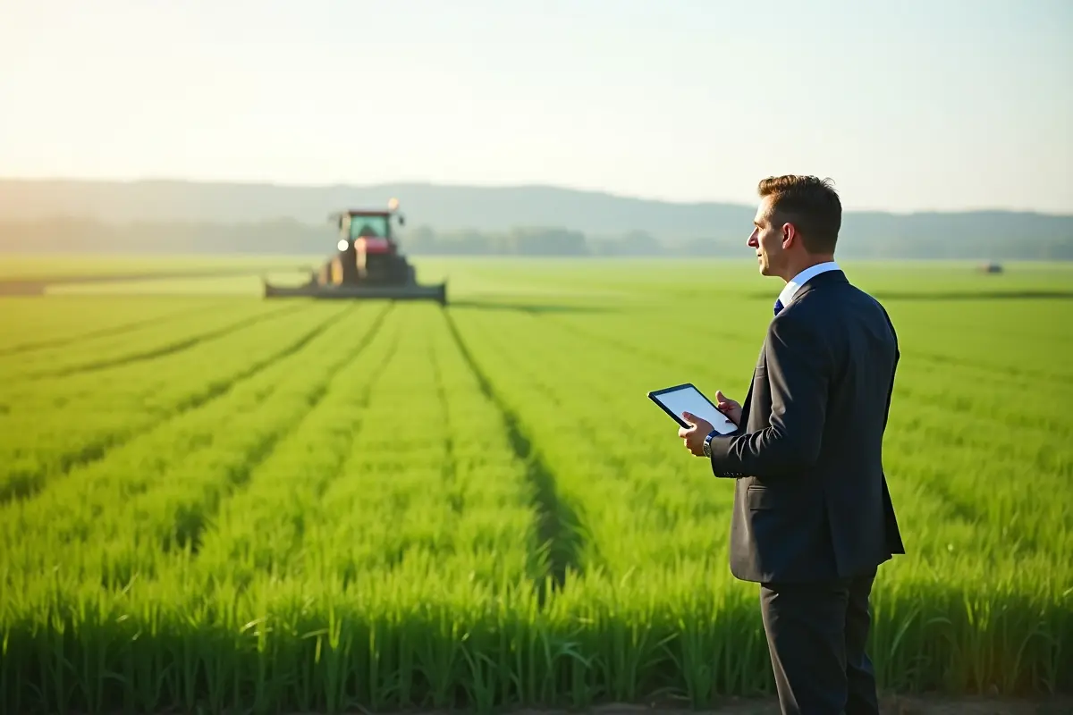 investor exploring farmland investment opportunities for long term growth