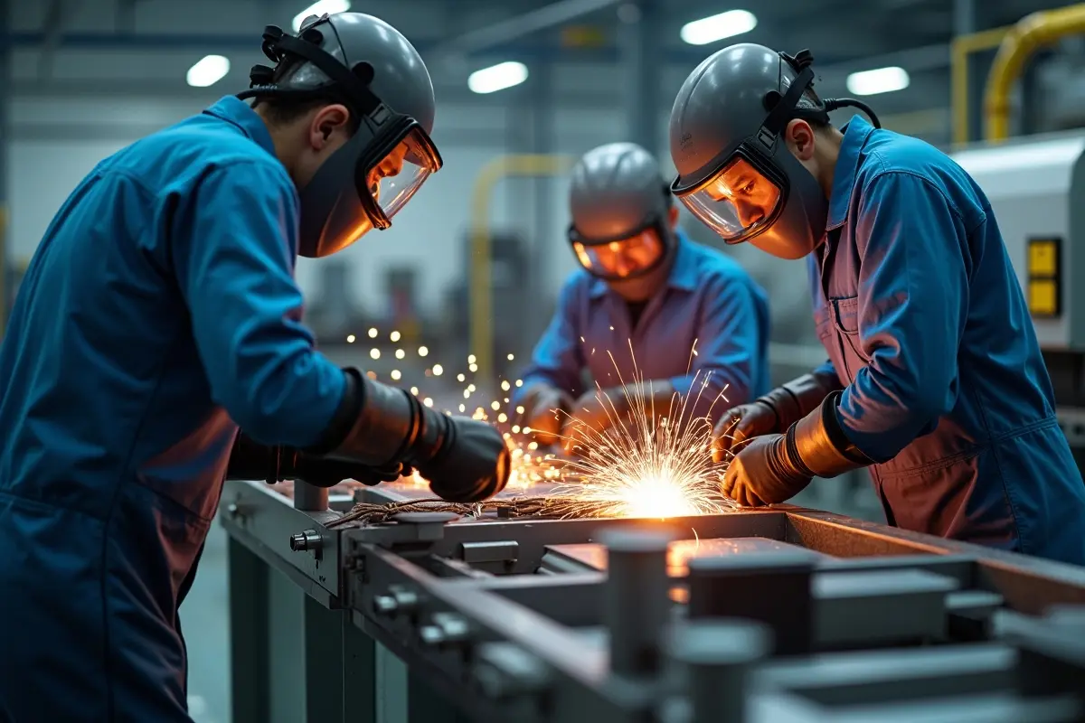 engineers joining dissimilar metals for advanced battery manufacturing processes