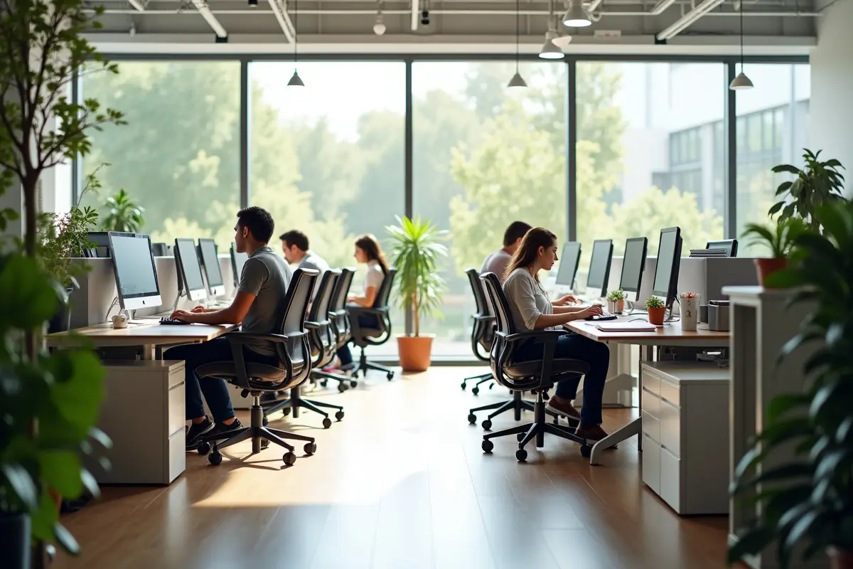 healthy workspace designed to support productive and engaged team members